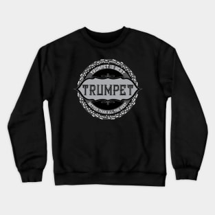 Trumpet Best White Music Note Circle Crewneck Sweatshirt